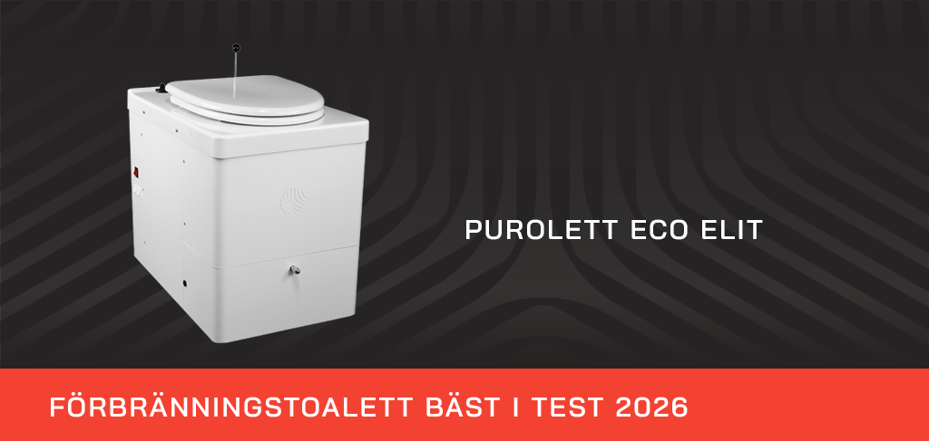 Bäst i test 2026 Purolett Eco Elit förbränningstoalett
